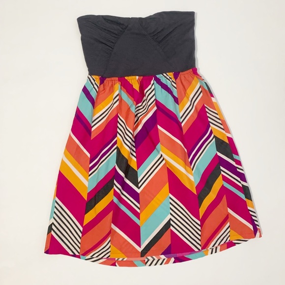 Roxy Strapless Mini Printed Dress - SM - Picture 7 of 10